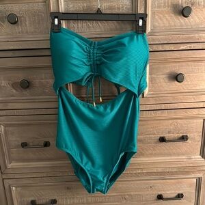 Time and Tru One Piece Cutout Bathing Suit